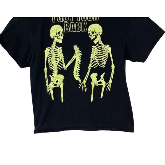 Delta Pro Halloween Tshirt Mens XL Black I Got Your Back Skeleton - Picture 4 of 8